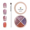 thumbnail image 3 of Pisexur Belleza Maquillaje Set de esmaltes de uñas en gel de 4 colores, color crema pudín, para principiantes.para mujeres y hombres, 3 of 3