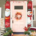 thumbnail image 4 of 1 Par De Adornos Navideños Para La Puerta Principal Adornos Navideños Parejas Navideñas Parejas Navideñas Bonitas Banderas Navideñas Para El Porche Ventanas Cuatro Estilos, 4 of 7