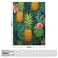 thumbnail image 4 of ONETECH Pineapple Blanket Pineapple Throw Blanket Gifts for Girls Boys Pineapple Lovers Woman Comfort Soft Warm Plush Flannel Blanket Decor for Couch Sofa Bed, 4 of 6