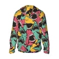 thumbnail image 3 of Daiia Angry Shark Pattern UPF 50+ Sun Protection Hoodie Jacket Lightweight Long Sleeve Sun Shirt for Women Men with Pocket Hiking Outdoor-Small, 3 of 9