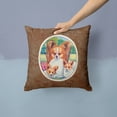 thumbnail image 2 of Carolines Treasures 7042PW1414 Papillon A Mommas Love Fabric Decorative Pillow  14Hx14W multicolor, 2 of 4