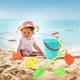 thumbnail image 1 of Children's Summer Seaside Water Play Sand Bath Shower Beach Bucket 6 Piece Set Of Cute Happy Play House Water Outdoor Toys, 1 of 6