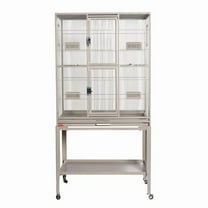 A&E Cage GB13221P HQ Platinum 32 x 21 in. Flight Cage with Feeder Doors, Platinum