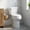 B, variant on Senfot 21 Inch Extra Tall ADA Round Two Piece Bathroom Toilet- Dual Top Push Button Flush System- Ceramic Commode with Flush Components Only- No PP Seat