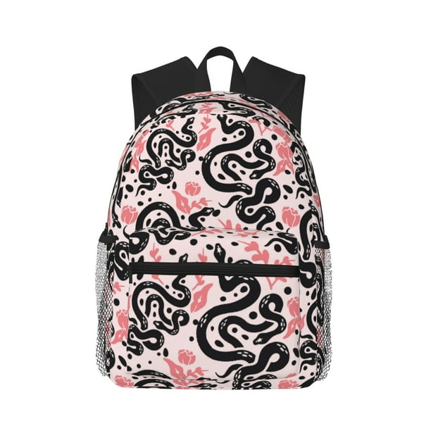 Easygdp Black Snake Mochila Casual para Portátil, Mochila para Escuela, Viajes, Negocios