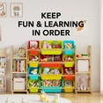 thumbnail image 6 of SpaceAid Toy Storage Organizer with 6 Shelves and 12 Bins, Multicolor, 6 of 7