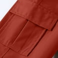 thumbnail image 6 of Boys Cargo Joggers Pants Elastic Waist Jogging Youth Hiking Trousers Kids School Uniform Sweatpants 5-6T, 6 of 7