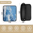 thumbnail image 2 of Hair Tools Storage with Heat Resistant Mat- Antarctica Pattern Printed Curling Iron Travel Bag/Flat Iron Case for Women, 2 of 8