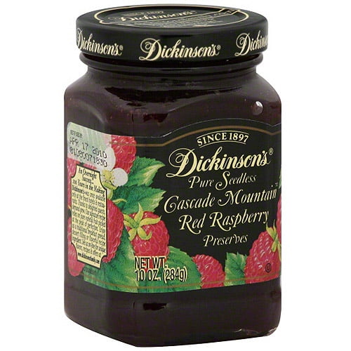 Dickinson's Cascade Mountain Red Raspberry Preserves, 10 oz (Pack of 6) by Generic