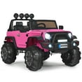 thumbnail image 5 of Topbuy Pink 12 V Electric Truck Powered Ride-On with 2.4GHz Remote Control and Retractable Handle, 5 of 5