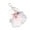 skirt-Pink, variant on Romance Pearls Embroidered Shoe Charm With Soft Mesh Fabric Artistic Ballet Shoe Pendant For Bag Personalization