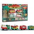 thumbnail image 1 of Christmas Electric Train Set, 216cm Circumference Track Battery-Powered Train Toy Realistic Christmas Electric Rail Car, 1 of 9