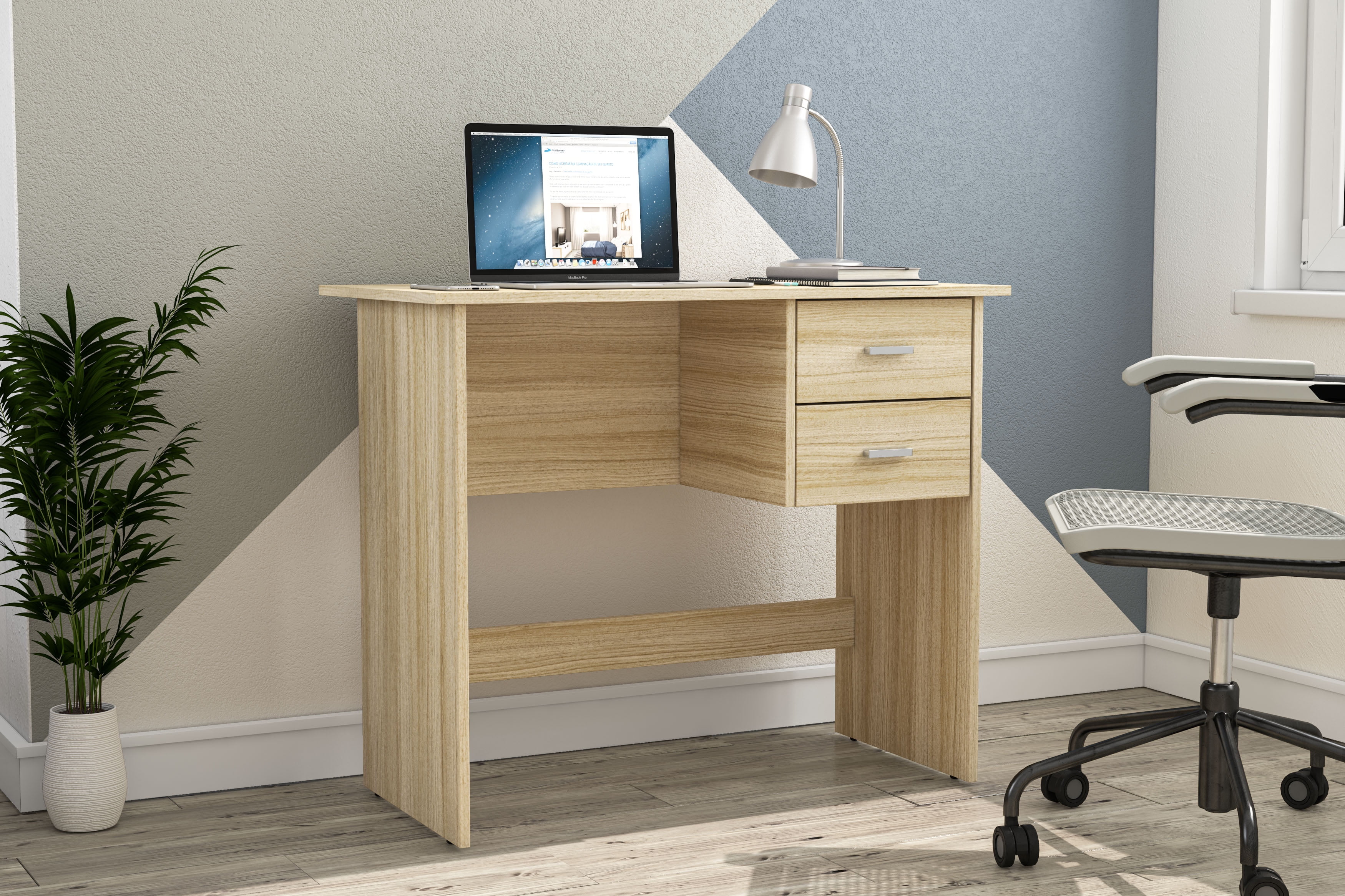 Polifurniture with Desk in. Oak Drawers 35.5 Writing Budapest 2