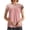 I235 Light Pink, variant on Women Tees Flutter Sleeve Crew Neck Solid Color Summer Fashion Elegant Outdoor Daily Wear Women's T-Shirts Size M White