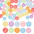 thumbnail image 1 of 100 pcs Acrylic Letter Beads Colorful Letter Beads DIY Bracelet Making Alphabet Beads, 1 of 8