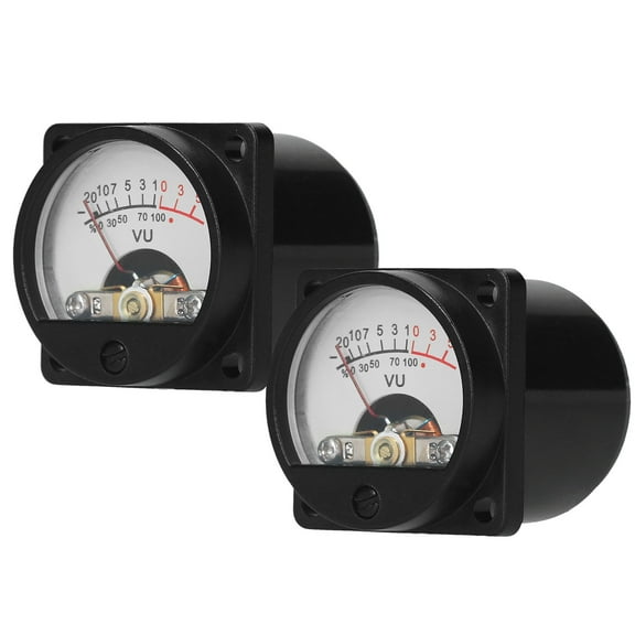 Panel VU Meter 2 Pcs Panel VU Meters Warm Back Light Analog DB Sound Level Indicator Recording & Audio Level Amp With Driver Board