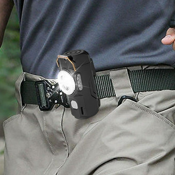 Encendedor USB con linterna | Encendedor eléctrico recargable a prueba de viento | Doble función para camping, senderismo y kits de emergencia | Carga rápida y protección