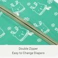 thumbnail image 5 of WIBACKER Pajamas for Baby Boys & Girls, Viscose from Bamboo, Snug Baby Sleeper, Newborn PJs, 2-Way Zipper, 5 of 8