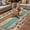 Green Teal, variant on Western Texas Star Vintage Outdoor Rug for Patio/Deck/Porch, Non-Slip Large Area Rug 4 x 6 Ft, Retro Farmhouse Brown Green Wood Grain Indoor Outdoor Rugs Washable Area Rugs, Camping Rug Carpet Runner