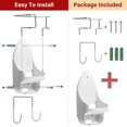 thumbnail image 3 of Iron Rack  Ironing Board Hanger  Wall Mount Electric Iron Holder  Wall Mount Ironing Board Rack  Household Bathroom Iron Shelf, 3 of 6