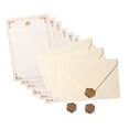 thumbnail image 5 of Antique Stationary Letter Paper and Envelopes Seal Stamp Sticker Set for Wedding, 5 of 10