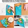 thumbnail image 4 of Easter Egg Hunt Kitchen Tea Towels Set of 1 Absorbent Hand Dish Towels, Rabbit Ears Elegant Blue Dishcloths Lint-Free 18x28 Inch Fast Drying for Cooking Baking Home Clean, 4 of 7