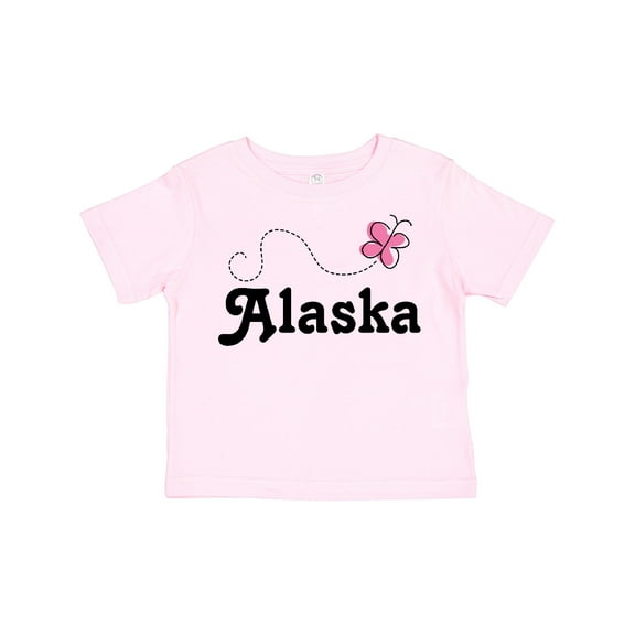 Inktastic Alaska Butterfly Girls Toddler T-Shirt