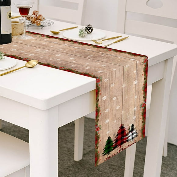 NIZELUK Clearance Gnome Snowman Christmas Decoration Table Flag Cotton Table Cloth Strip for Holiday Table Settings, Charming Festive Decor for Christmas Parties Clearance Sales Today Deals Prime