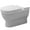 White, variant on Duravit 012809-Dual Starck 3 Elongated Toilet Bowl Only - White