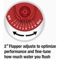 thumbnail image 2 of Fluidmaster 502 PerforMAX Universal High Performance, Water-Saving 2" Flapper, New, Rubber, 6 in Height, 0.11 lb., 2 of 6