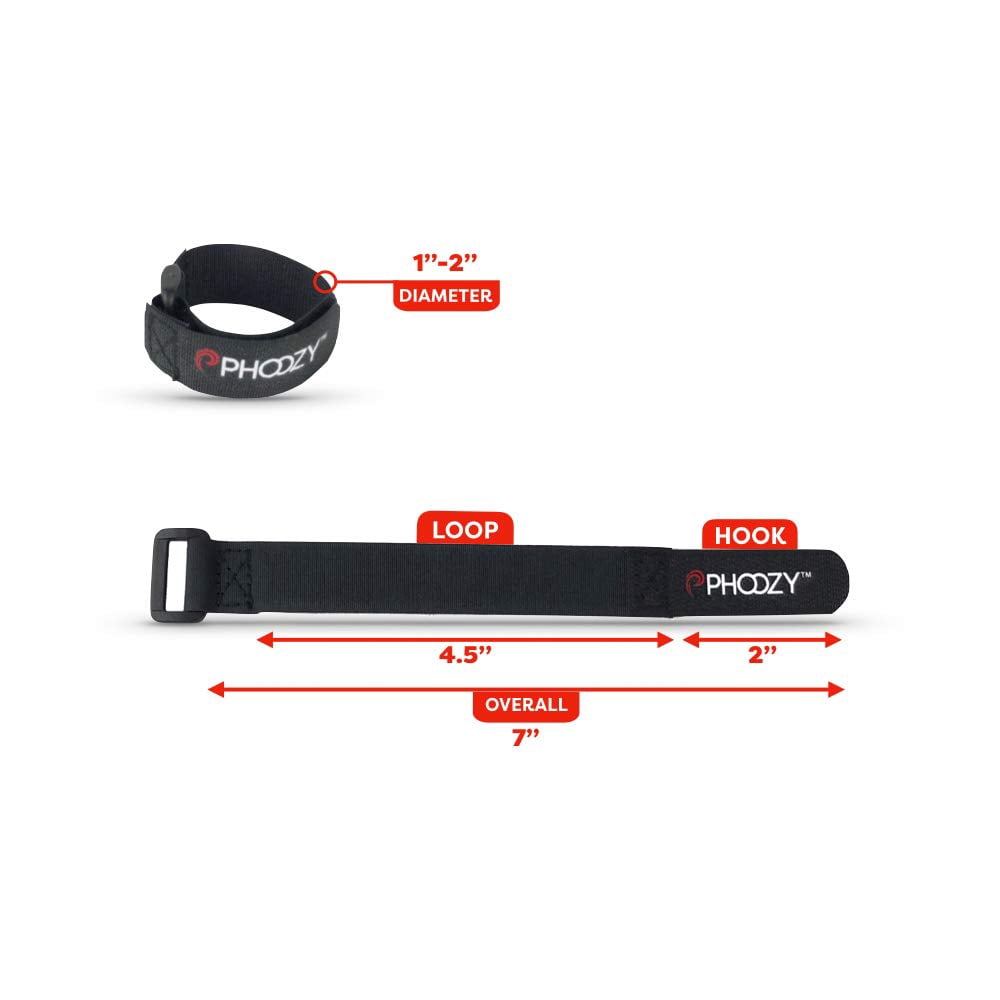 PHOOZY Accessory Straps (3-Pack) for Quick Attachment of XP3 Series to Backpacks, Bikes, Boats and Any Gear