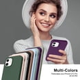 thumbnail image 6 of iPhone 12 Case, Phone Case iPhone 12 Pro, Slim Thin Soft Silicone Gel Shockproof Protective Hard Bumper Drop Protection Girls Women Boy Men Cute iPhone 12/12 Pro Cover, Deep Purple Design, 6 of 14
