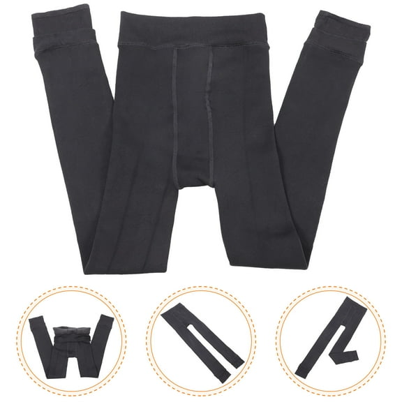 HEATSHAKING Warm Leggings for Women 1Set Gray Leggings with Polyester and Spandex Material