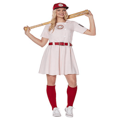A League of Their Own Pink Dress Rockford Peaches Cosplay Costume