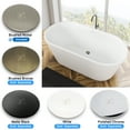 thumbnail image 7 of FerdY 55" Acrylic Freestanding Oval Bathtub with Brushed Nickel Drain, Glossy White, 02522BN, 7 of 7