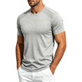 thumbnail image 5 of Miqool Men's Athletic T-Shirt Short Sleeve Crew Neck Moisture-Wicking Mesh Panel Quick Dry Workout Top Lightweight Stretch Gym Running Tee, 5 of 8