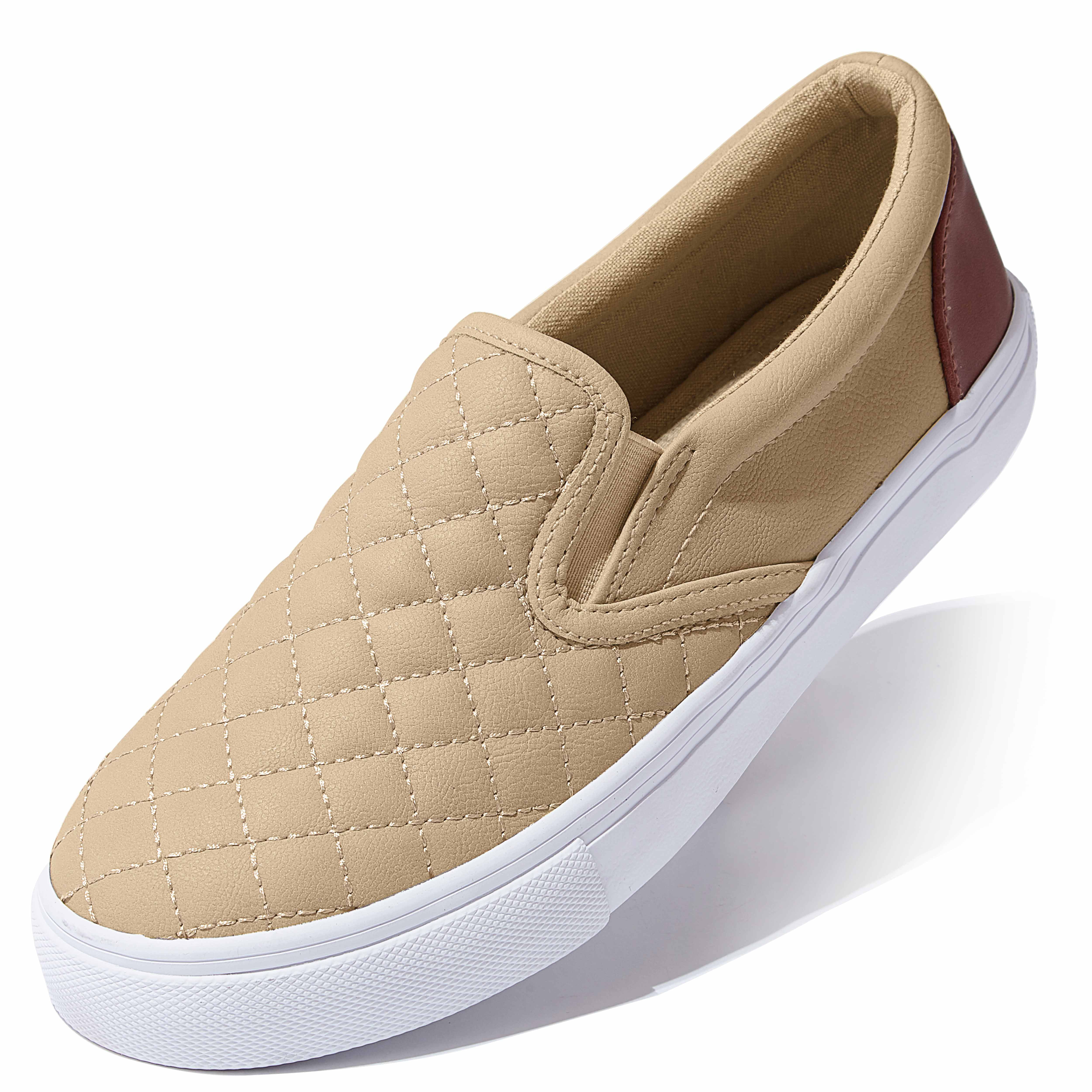 quilted slip on trainers