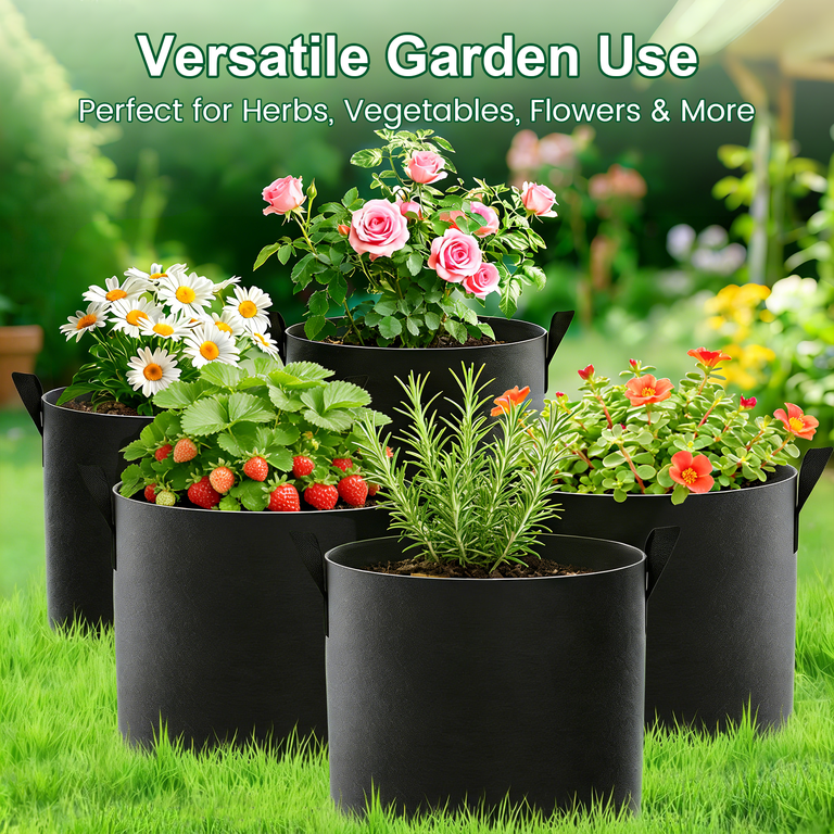 Xueyu 5-Pack 5 Gallon Grow Bags with Plant Labels photo 6