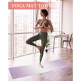 thumbnail image 2 of Light Purple Ombre Yoga Towel for Hot Yoga Non Slip, Modern Gradient Abstract Art Yoga Mat Towel Absorbent Yoga Sweat Towels Microfiber Hot Yoga Blanket for Bikram Pilates 26"x74", 2 of 7