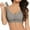 czb# Grey378, variant on CUZIBR Bras For Women Plus Size Seamless Underwire Yoga Bralette Mesh V-Neck Full Coverage Jelly Bra Supportive Cozy Soft Tshirt Bras,Beige,L
