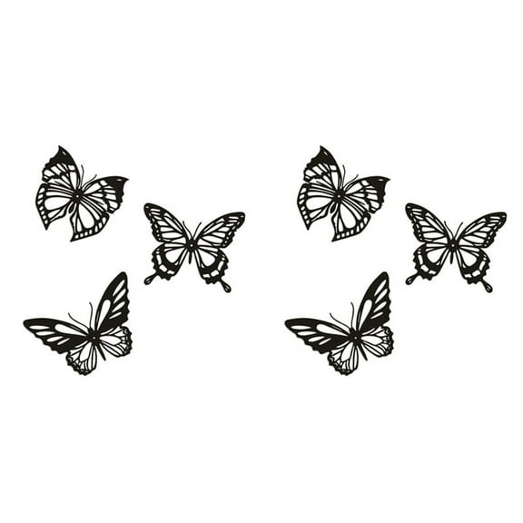 NEW 6Pcs Butterfly Metal Wall Decor Hanging Farmhouse Rustic Home Office Bedroom