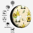 thumbnail image 6 of Kll Gnomes Bees And Sunflowers Tire Cover,Universal Wheel Tire Cover For Trailer, Rv, Suv, Truck,Camper And Many Vehicle,(17 Inch), 6 of 7