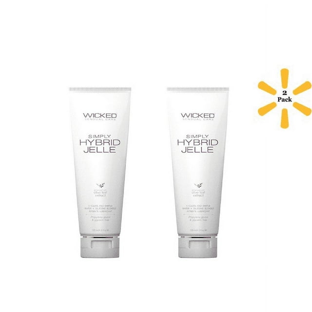 Wicked Sensual Care Simply Lubrifiant Hybride - 4 oz - Lot de 2