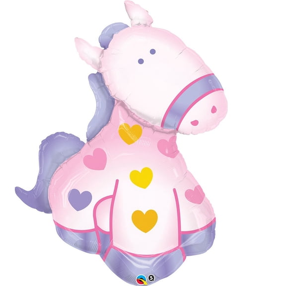 47 inch Soft Pony Qualatex Foil Mylar Balloon - Party Supplies Decorations