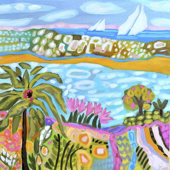 Art.com Palm Retreat Art Print by Karen Fields, 16" x 16"