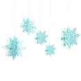 thumbnail image 2 of Christmas Snowflake Decorations, 12Pcs Clear Crystal Acrylic Rhinestone Snowflake Pendants For Christmas Tree Ornaments Diy Crafts Décor Set, 2 of 3