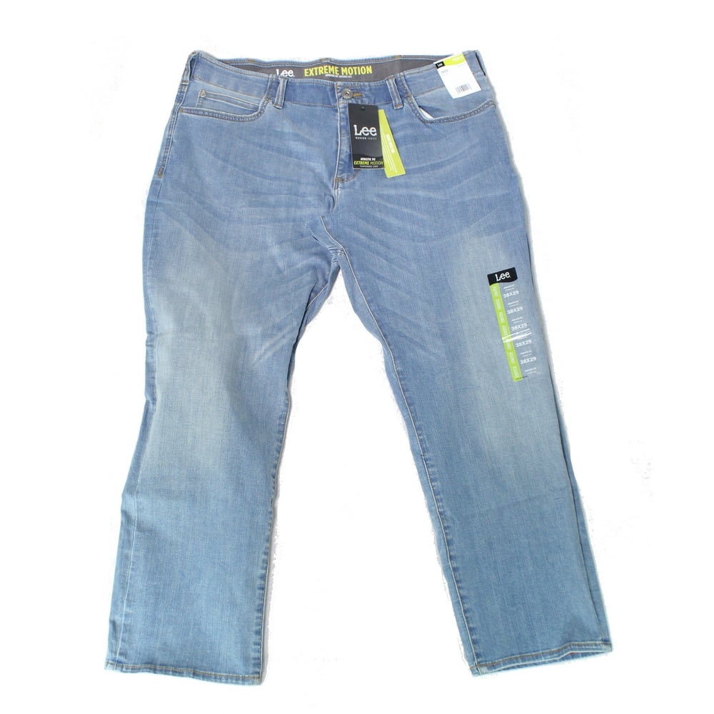 Lee Mens Jeans 38X29 Stretch Athletic Fit Tapered Leg 38 Walmart