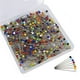thumbnail image 3 of Billuyoard 250 alfileres de costura, alfileres rectos con bolas de cabeza de cristal de colores, alfileres de acolchado para costura de tela, manualidades y De coser Billuyoard HA012742-00, 3 of 6