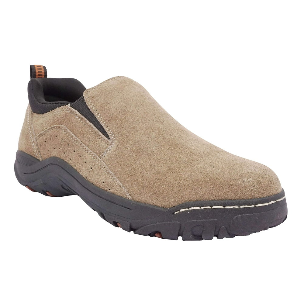 Khombu - KHOMBU Mens Hiking Shoes Laceless Suede Water Resistant Boots ...