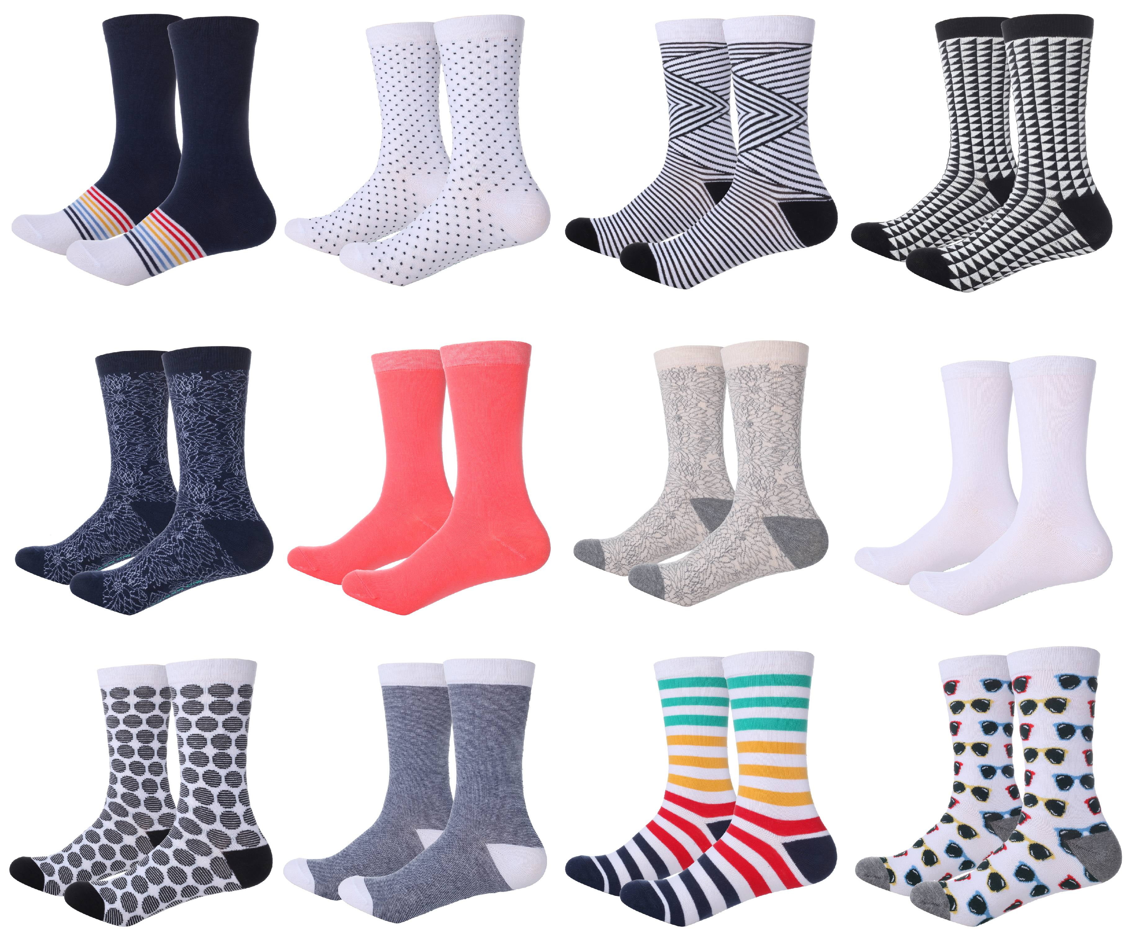 Mio Marino Womens Dress Socks - Colorful Patterned Socks for Women ...
